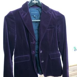 Velvet dark purple Banana Republic jacket
